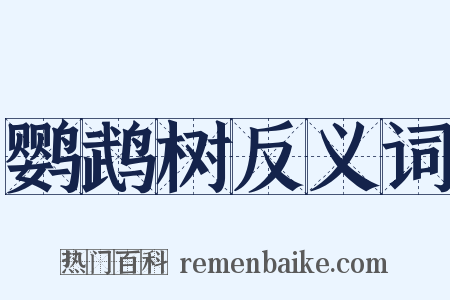鹦鹉树反义词是什么意思的图片